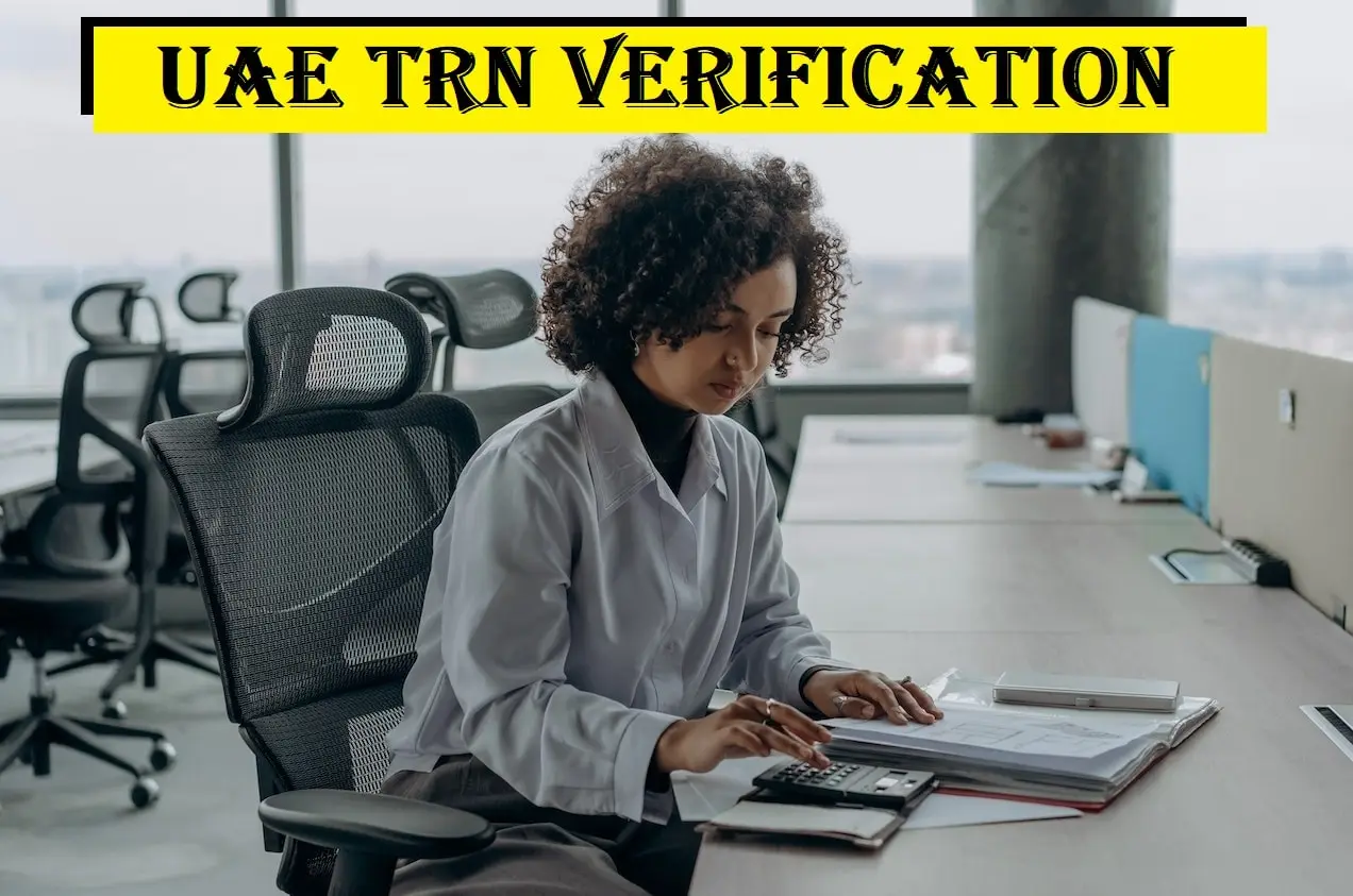 accountant verifying TRN number in UAE